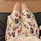 thumbnail image 1 of Pantalones cortos de verano para mujer de Hello Kitty, bonitos, finos, informales, de talla grande, holgados, de cintura alta, de cinco puntos, que se pueden usar fuera de casa, 1 of 4