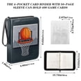thumbnail image 3 of ALAZA A Basketball Trading Card Binder 4 Pocket Cards Collection Album 400 Folder Holder, 3 of 6