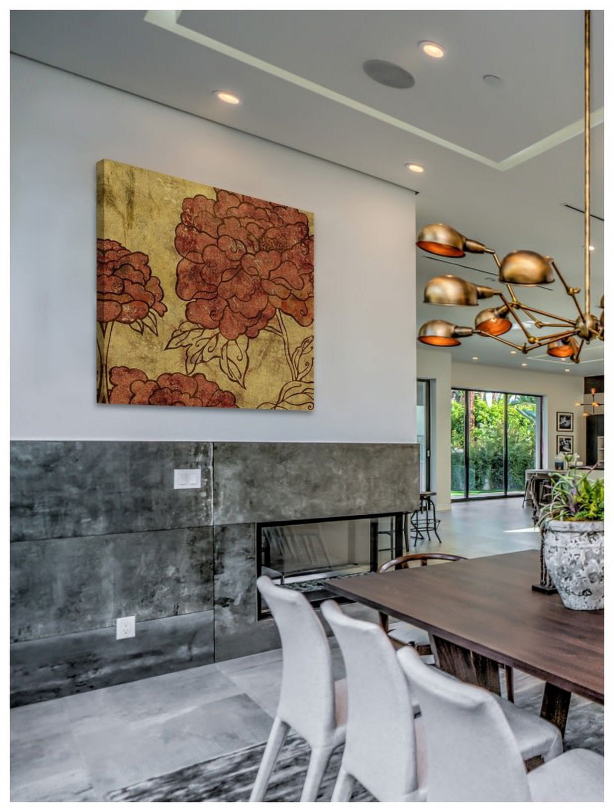 "Peonies I" Painting Print on Wrapped Canvas
