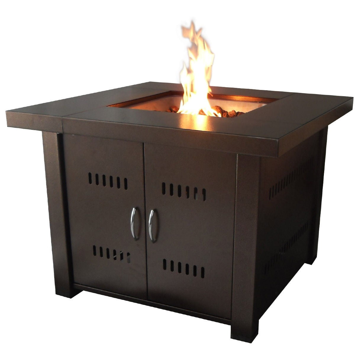 Outdoor Fire Pit Patio Heater Bowl Steel Fireplace Propane Gas