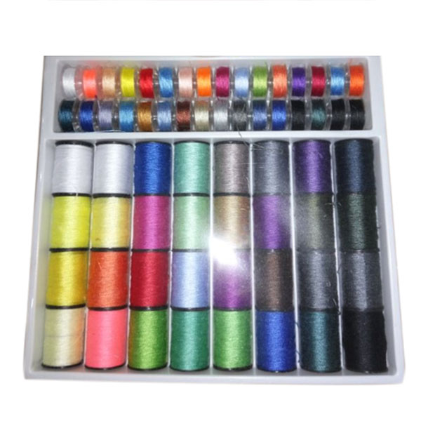64 Thread Spools Sewing Kits Needle Tape Scissor Multifunction DIY Sewing Tools