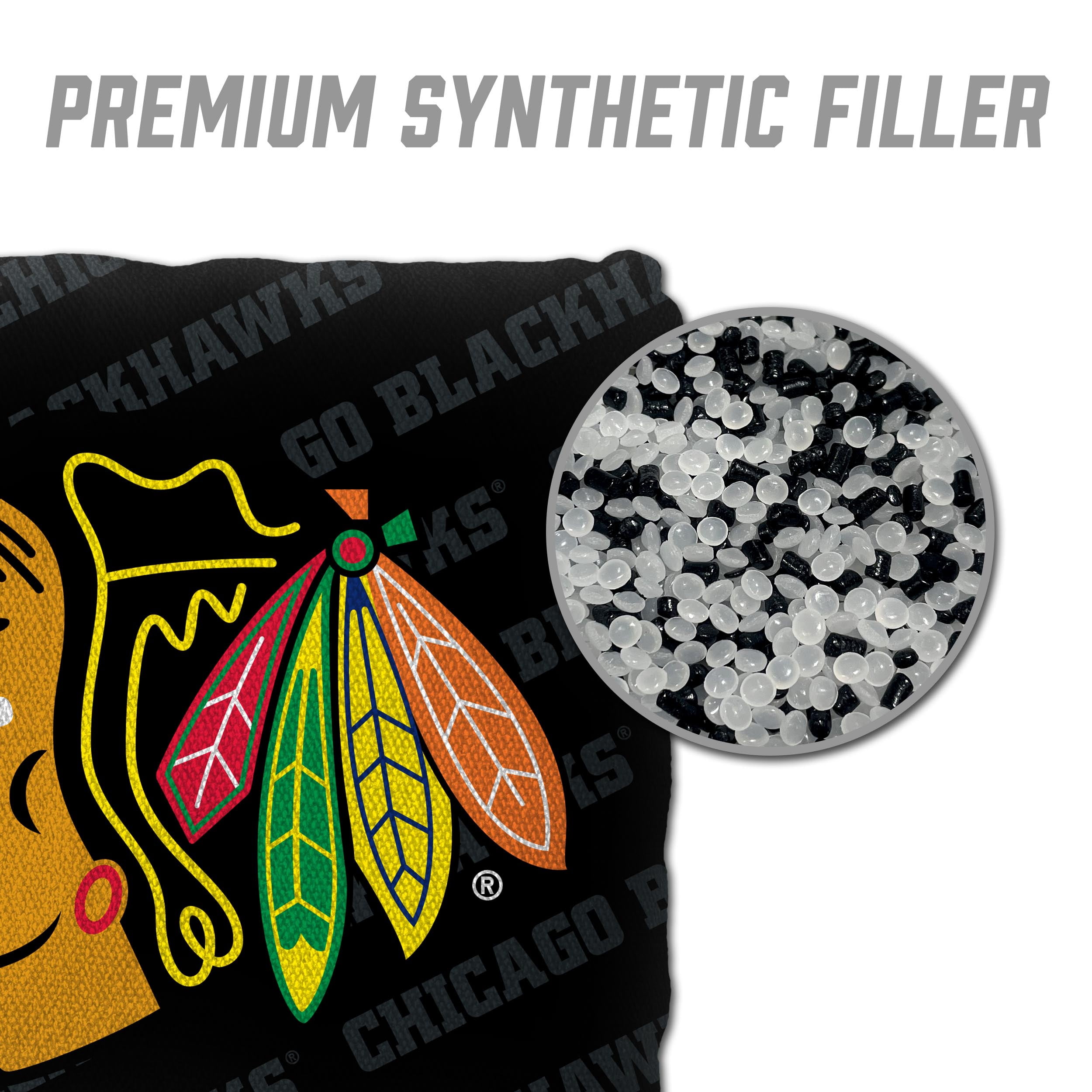NHL Chicago Blackhawks Cornhole Bags - 4PK - Black