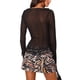 thumbnail image 4 of Lucakuins Blusa de Manga Larga para Mujer, Color Sólido/Impreso Cuello en V Casual Encaje Patchwork Split Tops Lucakuins S-XL, 4 of 6