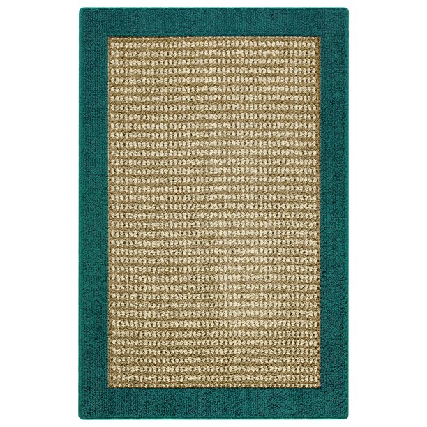 Mainstays Faux Sisal Olefin High Low Loop Tufted Area Rug or Runner
