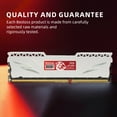 thumbnail image 2 of DDR4 MEMRIA 8 Go 16 Go 32 Go 3200MHz PC de Bureau Dimm Haute Performance RAM, Compatible Intel & AMD 8 Go 3200MHz (Blanc), 2 of 5