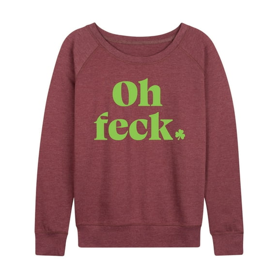Instant Message - Oh Feck - Women's Lightweight French Terry Long Sleeve Shirt