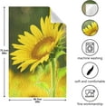 thumbnail image 3 of Dreamtimes Sunflower Oil Painting Kitchen Towels Set of 4 Dishcloths Hand Towels Tea Towels Ultra Absorbent for Cleaning Washing Drying Dishes Tableware 28'' x 18'', 3 of 7