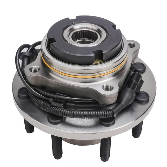 Detroit Axle - 4WD Front Wheel Bearing Hub for Ford F-250 F-350 Super Duty 2003-2004, Excursion 2003-2005, Replacement Wheel Bearing & Hub Assembly w/ABS SRW