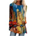 thumbnail image 2 of Cameland Nouveau Pull Décontracté Mode pour Femmes Col Rond Manches Longues Imprimé, 2 of 5