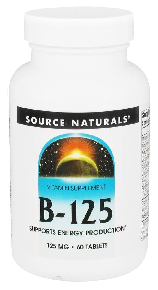 Source Naturals - Vitamin B125 Balanced B Complex 125 mg. - 60 Tablets