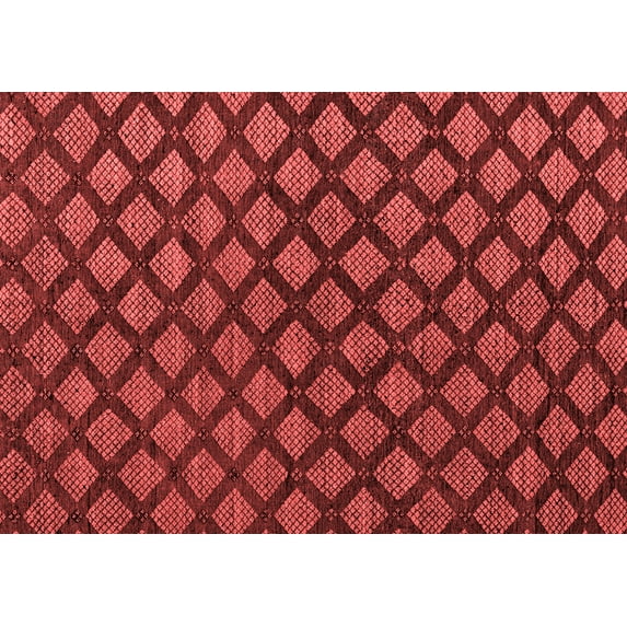 Ahgly Company Indoor Rectangle Abstract Red Modern Area Rugs, 6' x 9'