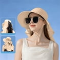 thumbnail image 1 of Shawl Sun Hat Face Shading Fisherman Hat With Ponytail Hole Sun Hat Children, 1 of 7