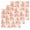 Orange, variant on Burnt Orange Botanical Hand Towels Set, Waffle Weave Kitchen Towels 3 Pieces, Vintage Nature Flower Microfiber Hair Face Bath Tea Towel Absorbent Quick Drying Cleaning Dish Cloths, 15.7"x23.6"