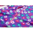 thumbnail image 3 of BONVERANO Baby Girls Swimsuit UPF 50+ Sun Protection, Zip Front Hoodie Long Sleeve One Piece Swimwear, Toddler Bathing Suit （Purple Flower 12-18months）, 3 of 8