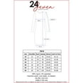 thumbnail image 4 of 24seven Comfort Apparel Plus Size Classic Long Sleeve Flared Mini Dress, 4 of 4