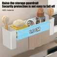 thumbnail image 4 of Multi-Purpose Kitchen Sink Sponge Organizer, Auto-Draining Design Prevents Mold, Holds Sponges Brushes Scouring Pads, Compact to Fit Small Sink Spaces and Keep Items Accessible, White, 1pc, 4 of 6