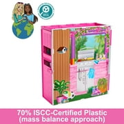 Barbie Getaway House, Doll House Playset with 4 Play Areas, 2 Chairs, 360-Play & Accessories