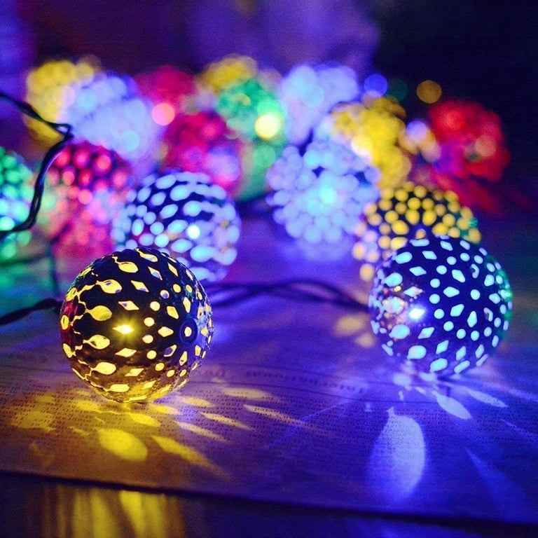 Guirlande lumineuse décorative Ramadan EID Moubarak Mon Star, SPECOOL 3 m  de longueur 20 LED Festives Lights USB Festival Lights