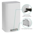 thumbnail image 5 of Kselythan Bathroom Trash Can,3.2 Gallon / 12 Liter Stainless Steel Garbage Can with Lid,Small Rectangular Step Waste Bin with Foot Pedal & Removable Inner Bucket for Kitchen Home Office Bedroom, 5 of 7