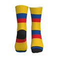 thumbnail image 2 of Mens Crew Socks Womens Colombia Flag Workout Training Athletic Socks, 2 of 7