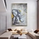 thumbnail image 4 of Elefante de gran tamaño, animal, pintura al óleo 100 % pintada a mano sobre lienzo, imagen decorativa abstracta para la pared de la sala de estar, 4 of 4