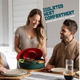 thumbnail image 4 of Set para servir Taco Bar Kusini Lazy Susan con olla caliente de 900 ml, 4 of 7
