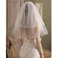 thumbnail image 6 of YooGuoGuo Wedding Pearl Bridal Veil Wedding Short Bridal Veil White Veil Tulle Veils Short White Veil Bachelorette Party Veil for Women and Brides, 6 of 6