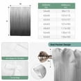 thumbnail image 6 of Grey Ombre Balloon Curtains 63 Inch Length for Living Room/Bedroom, Contemporary Gradient Abstract Art Rod Pocket Privacy Door Curtains Decorative Tie Up Shade for Window 52"x63", 6 of 8