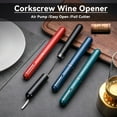 thumbnail image 5 of 2-in-1 Air Pressure Wine Opener with Foil Cutter Wine Bottle Opener Easy-Open Air Pump Wine Opener Portable Travel Wine Corkscrew Handheld Wine Cork Remover Gifts for Wine Lovers, 5 of 8
