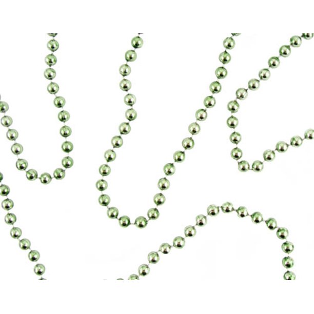 Shiny Sage Green Beaded Christmas Garland 9' x 8mm - Walmart.com
