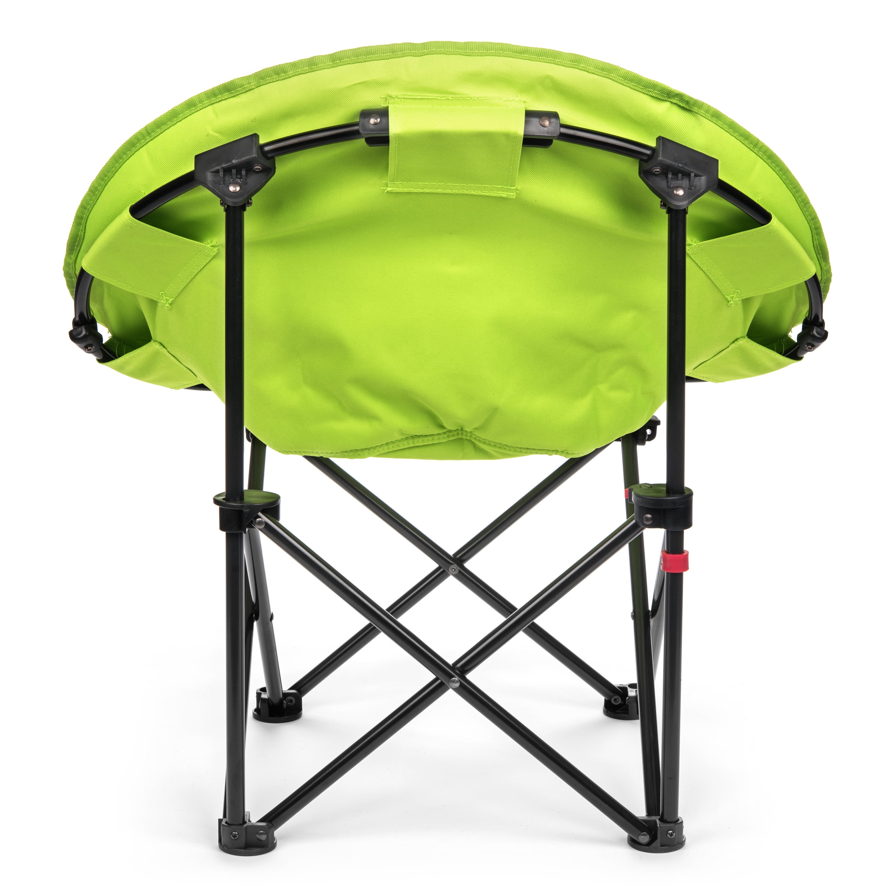 Lucky Bums Moon Camp Kids Adult Indoor Outdoor Comfort Lightweight Durable Chair with Carrying Case, Green, Medium