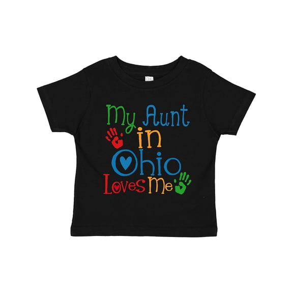 Inktastic My Aunt in Ohio Loves Me Boys or Girls Toddler T-Shirt