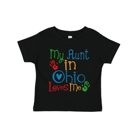

Inktastic My Aunt in Ohio Loves Me Gift Toddler Boy or Toddler Girl T-Shirt