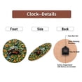 thumbnail image 7 of Colorful Turtle Wall Clock with Tropical Leaf Design 10-Inch Silent Wooden Wall Clock, Battery Operated (AA Batteries Not Included), Artistic Home Decor, 7 of 7