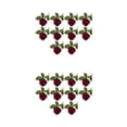 thumbnail image 4 of Advancent Ramo de flores artificiales de 10 piezas, apariencia realista, precio asequible, bajo mantenimiento, decoración de boda, vino vino 2Conjunto, 4 of 6