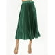 thumbnail image 2 of Falda satinada con cinto AMAD para mujer verde M AMAD FW22-F07, 2 of 5