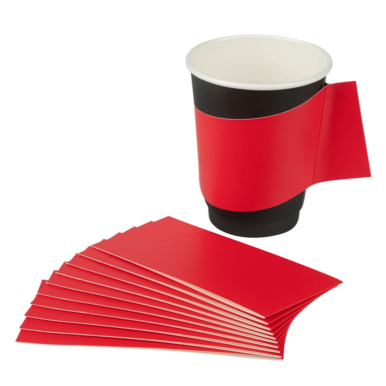Restpresso Blue Paper Coffee Cup Sleeve - with Handle, Fits 12 / 16 / 20 oz  Cups - 1000 count box