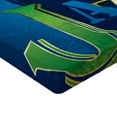 thumbnail image 2 of Ambesonne Abstract Fitted Sheet, Jazz Music Keys Guitar, Full Size, Navy Green White, 2 of 3
