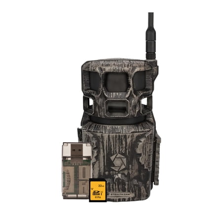 Stealth Cam Revolver Pro 3.0 360-Degree Cellular Trail Camera Bundle with 32GB Class 10 UHS-I U1 SDHC Memory Card and High-Speed USB 2.0 Card Reader