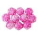 thumbnail image 2 of 10pcs Set Dados D20 de 20 Caras para Juego TRPG Sunnimix Rosa Blanco, 2 of 8