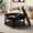 Black Coffee Table + Solid Wood Veneer+ Hidden&Open Storage Hidden&Open Storage, variant on ChenyueFurn Farmhouse Fluted Coffee Table with Hidden Storage
