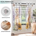 thumbnail image 5 of Little Cat Sunflowers Lavender Butterfly Blackout Curtains Thermal Insulation 63 inch Grommet for Bedroom Living Room Bathroom Kitchen Windows 2 Pack, 5 of 6