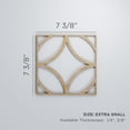 thumbnail image 2 of Ekena Millwork 7 3/8"W x 7 3/8"H x 3/8"T Extra Small Crosby Decorative Fretwork Wood Wall Panels, Wood (Paint Grade), 2 of 11