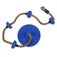 thumbnail image 2 of Climbing Rope Swings for Trees, Heavy Duty Plastic Disc Swing Seat for Kids and Adults with Hanging Strap and Snap Hooks, Blue, 2 of 6