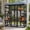 Black, variant on Aukfa 70"H Wooden Outdoor Cat Catio with Waterproof Roof, Large Cat Enclosure for Multiple Cats,Gray