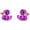 Purple, variant on 925 Sterling Silver Cute Duck Ear Studs Tiny Animal Earrings Enamel Cartilage Ear Studs Earrings Minimalist Handmade Gift