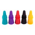thumbnail image 1 of Tapones para vino Sellador de botellas de bebidas Tapones de silicona suave para botellas de vino Corchos con tapa de agarre para mantener el vino y el champán frescos, paquete de 5, 1 of 5