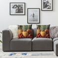 thumbnail image 2 of Throw Pillow Cover Cozy Soft Set of Four Seasons Banana Strawberry Pineapple Cushion Cover Modern Square" Decorative Pillowcase with Hidden Zippered for Living Room Bedroom Sofa, 2 of 7