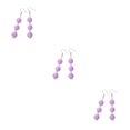 thumbnail image 2 of Qarigey 1 par de pendientes de gancho trenzado para mujer, pendientes colgantes para novia, boda, compromiso, joyería, accesorios para disfraces, Type1 NO1 Qarigey CBP268471, 2 of 6