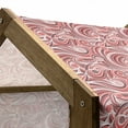 thumbnail image 5 of East Pet House, Floral Retro Pattern Doodles Design Art Abstract Waves Illustration, Outdoor & Indoor Portable Dog Kennel with Pillow and Cover, 5 Sizes, Mauve Rose Red, by Ambesonne, 5 of 5